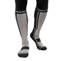 Skarpety snowboardowe z wełny Sporty zimowe Siroko Ultimate FEND Sand. Czarne skarpetki damskie SIROKO, bez wzorów, z wełny. W wyprzedaży za 109.95 zł.