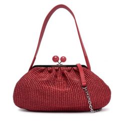 Torebka Weekend Max Mara. Czerwone torebki wizytowe damskie Weekend Max Mara, bez wzorów, bez dodatków. Za 1,579.00 zł.