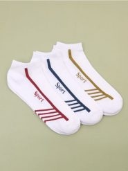Skarpetki 3 pack - biały. Białe skarpetki damskie Sinsay, bez wzorów. Za 12.99 zł.