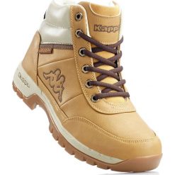 Kozaki sznurowane Kappa bonprix beżowy. Brązowe buty sportowe męskie bonprix, bez wzorów, bez obcasa, bez zapięcia. Za 149.99 zł.