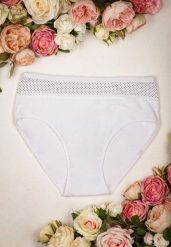 Białe Klasyczne Majtki Figi z Elastycznej Bawełny Ulenvec. Białe majtki damskie Born2be, z bawełny. Za 4.99 zł.