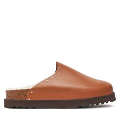 Klapki Scholl. Brązowe klapki damskie Scholl, bez wzorów, bez obcasa, bez zapięcia. Za 339.99 zł.