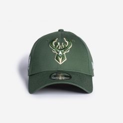 Czapka z daszkiem do koszykówki NBA New Era Milwaukee Bucks. Czapki damskie New Era, z aplikacjami, z bawełny, eleganckie. Za 119.99 zł.