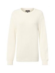 Nils Sundström Męski sweter z dzianiny Mężczyźni Bawełna biały wypukły wzór tkaniny, M. Białe swetry męskie Nils Sundström, m, bez wzorów, z bawełny, eleganckie, bez kołnierzyka, bez ramiączek. Za 249.95 zł.