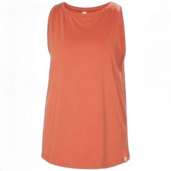 Damski tank top Helly Hansen Tech Split Back. Brązowe topy damskie Helly Hansen, bez wzorów, bez kołnierzyka, bez ramiączek. Za 195.00 zł.