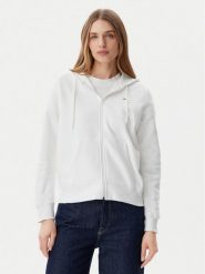 Tommy Jeans Bluza Flag DW0DW19729 Biały Regular Fit. Białe bluzy damskie Tommy Jeans, s, bez wzorów, z bawełny, bez ramiączek, bez kaptura. Za 229.99 zł.