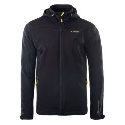 Kurtka męska Softshell Brugi 4NDR - czarna, Rozmiar M. Czarne kurtki męskie Brugi, m, bez wzorów, z materiału, z kapturem. W wyprzedaży za 129.99 zł.