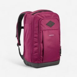 Plecak turystyczny Quechua Escape 500 23 l. Fioletowe plecaki męskie QUECHUA, bez wzorów, z materiału, klasyczne. Za 119.99 zł.