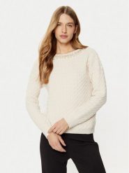Rinascimento Sweter CFM0011717003 Écru Regular Fit. Swetry nierozpinane damskie Rinascimento, l, bez wzorów, z syntetyku, bez kołnierzyka, bez ramiączek. Za 269.99 zł.