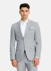 PAKO LORENTE - Szara marynarka garniturowa z wełny. Szare garnitury męskie Pako Lorente, m, bez wzorów, z poliesteru, młodzieżowe, bez kołnierzyka, bez ramiączek. Za 1,999.99 zł.