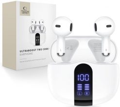 TECH-PROTECT ULTRABOOST TWS EARPHONE CORE G2 WHITE. Białe słuchawki bezprzewodowe TECH-PROTECT. Za 51.32 zł.