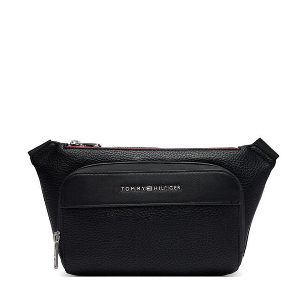 Nerka Tommy Hilfiger. Czarne saszetki i nerki męskie Tommy Hilfiger, bez wzorów. Za 369.99 zł.