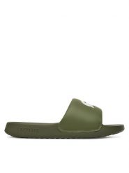 Lacoste Klapki 7-49CMA0021 Khaki. Brązowe klapki męskie Lacoste, bez wzorów, z tworzywa sztucznego, bez zapięcia. Za 229.99 zł.