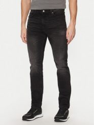 HUGO Jeansy 50530597 Czarny Slim Fit. Czarne jeansy męskie Hugo, z bawełny. Za 289.99 zł.
