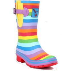 Kalosze damskie Rouchette Rainbow. Brązowe kalosze damskie ROUCHETTE, bez wzorów, bez zapięcia. Za 304.00 zł.