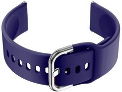 Pacific Pasek gumowy do smartwatch U01 - granat/srebrny - 18mm. Szare zegarki smartwatch Pacific, bez wzorów, z gumy. Za 18.99 zł.