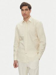 BOSS Koszula C-Hal 50539532 Kremowy Casual Fit. Białe koszule męskie Boss, m, bez wzorów, z bawełny, casualowe, bez kołnierzyka, bez ramiączek. Za 293.99 zł.