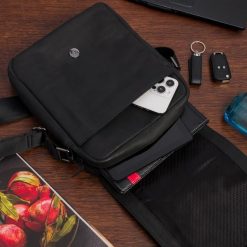 Torba męska skórzana na ramię zgrabna elegancka Beltimore czarna N36. Czarne torby na ramię męskie na ramię. Za 199.99 zł.