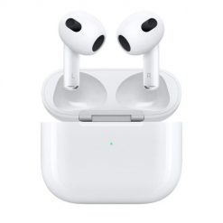 Apple AirPods (3rd generation) with Lightning Charging Case. Słuchawki bezprzewodowe Apple. Za 588.99 zł.