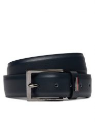 Tommy Hilfiger Pasek Męski Business 3.5 AM0AM12062 Granatowy. Niebieskie paski męskie Tommy Hilfiger, ze skóry. Za 299.99 zł.