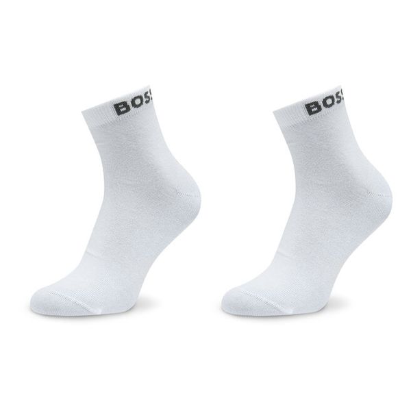 Skarpety krótkie BOSS. Białe skarpety męskie Boss, bez wzorów. Za 59.99 zł.