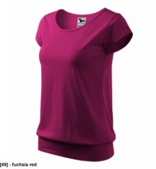 City 120 - ADLER - Koszulka damska, 150 g/m2, - fuchsia red S. Czerwone bluzki damskie MALFINI, m, bez wzorów, bez kołnierzyka, bez ramiączek. Za 31.77 zł.