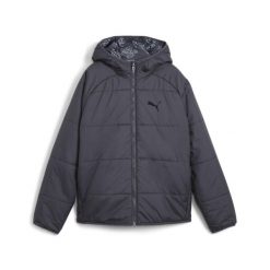 Młodzieżowa dwustronna kurtka ocieplana PUMA Galactic Gray. Szara kurtki męskie Puma, m, bez wzorów, bez ramiączek, bez kaptura, do biegania. Za 263.99 zł.
