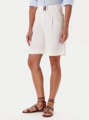 Tatuum Bermudy Kosoko T2510.160 Écru Relaxed Fit. Szorty damskie Tatuum, bez wzorów, z materiału. Za 239.99 zł.