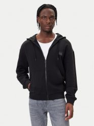 HUGO Bluza Delastomer 50546874 Czarny Relaxed Fit. Czarne bluzy męskie Hugo, l, bez wzorów, z bawełny, bez ramiączek, bez kaptura. Za 559.99 zł.
