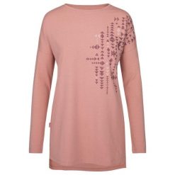 Modna Różowa Koszulka Damska Loap Abvera - Komfort i Styl. Czerwone bluzki damskie Lowa, bez wzorów, z bawełny, sportowe, bez kołnierzyka, bez ramiączek. Za 91.00 zł.