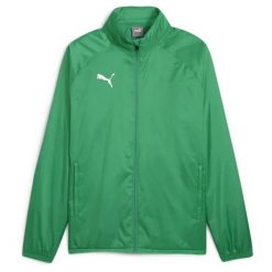 Kurtka dresowa bramkarza Puma. Zielone kurtki męskie Puma, xs, bez wzorów, z dresówki, bez kaptura. Za 270.00 zł.
