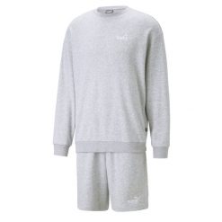 Męski dres Relaxed PUMA Light Gray Heather. Czarne komplety dresowe męskie Puma, m, bez wzorów, z dresówki. Za 390.00 zł.