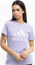 Adidas Koszulka damska adidas W BL T fioletowa H07809 S. Fioletowe bluzki damskie Adidas, s, bez wzorów, bez kołnierzyka, bez ramiączek. Za 89.25 zł.