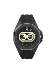 Timex Zegarek UFC Pro 30th Anniversary TW2V90200 Czarny. Czarne, analogowe zegarki męskie Timex, bez wzorów. Za 709.99 zł.