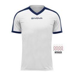 Koszulka Sportowa Givova 3XL Biała/Niebieska - Oddychająca i Wygodna. Niebieskie koszulki sportowe męskie Givova, xl, bez wzorów, bez ramiączek, do piłki nożnej. Za 122.99 zł.