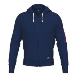 Sweat zapinany na zamek błyskawiczny z kapturem Errea Essential. Fioletowe bluzy męskie ERREA, bez wzorów, sportowe, bez ramiączek, z kapturem. W wyprzedaży za 165.50 zł.