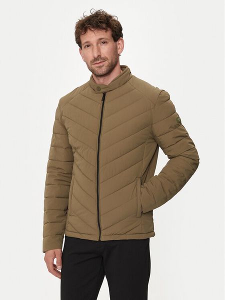 Guess Kurtka puchowa M4YL05 WG9O2 Zielony Regular Fit. Zielone kurtki męskie Guess, m, z aplikacjami, z puchu, bez kaptura. Za 409.99 zł.