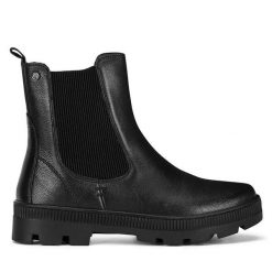 Botki Lasocki. Czarne botki damskie Lasocki, bez wzorów, bez obcasa, na płaskiej podeszwie, bez zapięcia. Za 239.99 zł.