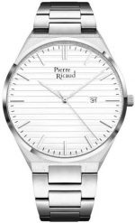 Zegarek męski Pierre Ricaud P91025.5113Q srebrny. Szare zegarki męskie Pierre Ricaud, bez wzorów, srebrne. Za 425.00 zł.