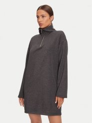 Pieces Sukienka dzianinowa 17152929 Szary Loose Fit. Szare sukienki damskie Pieces, m, bez wzorów, z dzianiny, bez kołnierzyka, bez ramiączek. Za 89.99 zł.
