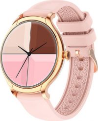 Smartwatch Colmi L10 Różowy (L10 Gold). Czerwone zegarki smartwatch Colmi, bez wzorów. Za 121.35 zł.