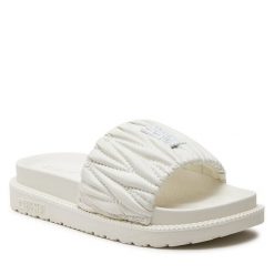 Klapki Big Star Shoes. Białe klapki damskie BIG STAR SHOES, bez wzorów, retro, bez obcasa, bez zapięcia. Za 119.99 zł.
