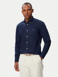 Tommy Hilfiger Koszula MW0MW43429 Granatowy Regular Fit. Niebieskie koszule męskie Tommy Hilfiger, m, bez wzorów, z syntetyku, biznesowe, bez kołnierzyka, bez ramiączek. Za 409.99 zł.