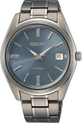 Zegarek Seiko Zegarek męski Seiko SUR371P1 srebrny. Szare zegarki męskie Seiko, bez wzorów, srebrne. Za 1,291.99 zł.