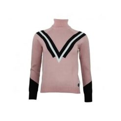 Damski sweter z golfem Peak Mountain Adonie. Czerwone swetry nierozpinane damskie Peak Mountain, na zimę, bez wzorów, sportowe, bez kołnierzyka, bez ramiączek. Za 233.00 zł.