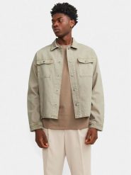 Jack & Jones Kurtka jeansowa Chase 12249029 Beżowy Loose Fit. Brązowe kurtki męskie Jack & Jones, l, bez wzorów, z bawełny, bez kaptura. Za 199.99 zł.