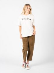 Pinko T-shirt "Amasia" | 1G16UD Y6K7 | Kobieta | Biały. Białe t-shirty damskie Pinko, s, bez wzorów, z bawełny, bez kołnierzyka, bez ramiączek. W wyprzedaży za 209.00 zł.
