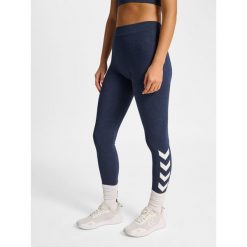 Damskie legginsy Hummel Pulse Logo MW. Niebieskie bielizna sportowa damska Hummel, bez wzorów. Za 149.00 zł.