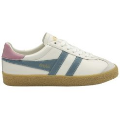 Damskie skórzane buty sportowe Gola Medallist Leather. Białe obuwie sportowe damskie Gola, bez wzorów, ze skóry, bez zapięcia. Za 425.50 zł.