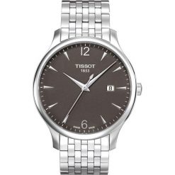PROMOCJA ZEGAREK TISSOT T - CLASSIC T063.610.11.067.00. Szare zegarki męskie TISSOT, bez wzorów, ze stali. W wyprzedaży za 1,139.60 zł.